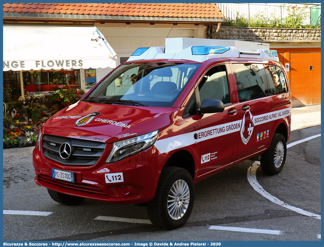 PC ZS10G
Bergrettungsdienst im Alpenverein Südtirol
Bergrettung Gröden - Soccorso Alpino Val Gardena
Mercedes-Benz Classe V 4x4 III serie
Allestitore Kofler Fahrzeugbau S.n.c.
Parole chiave: AVS;A.V.S.;CNSAS;C.N.S.A.S.;Soccorso;Alpino;Spelelogico;Bergrettungsdienst;Alpenverein;Südtirol;Gröden;Val;Gardena;Judacrëp;Gherdëina;Catores;Mercedes;Benz;Classe V;Kofler;Fahrzeugbau