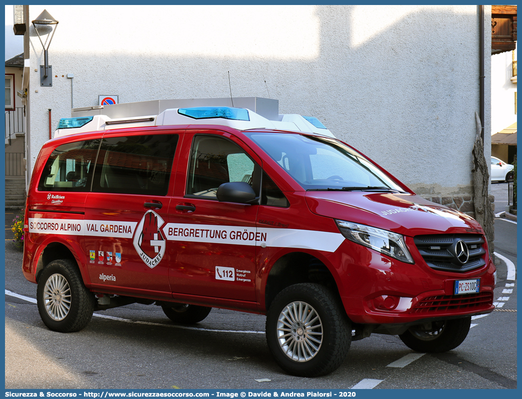 PC ZS10G
Bergrettungsdienst im Alpenverein Südtirol
Bergrettung Gröden - Soccorso Alpino Val Gardena
Mercedes-Benz Classe V 4x4 III serie
Allestitore Kofler Fahrzeugbau S.n.c.
Parole chiave: AVS;A.V.S.;CNSAS;C.N.S.A.S.;Soccorso;Alpino;Spelelogico;Bergrettungsdienst;Alpenverein;Südtirol;Gröden;Val;Gardena;Judacrëp;Gherdëina;Catores;Mercedes;Benz;Classe V;Kofler;Fahrzeugbau