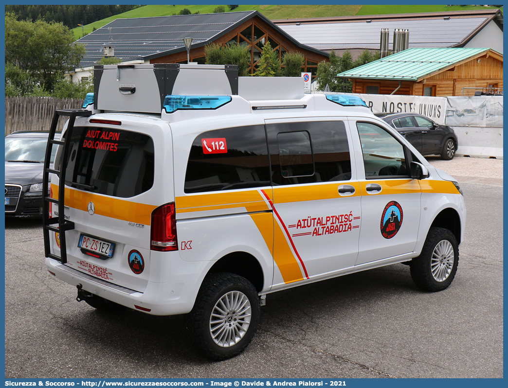 PC ZS1EZ
Corpo Nazionale
Soccorso Alpino e Speleologico
Delegazione Alpina III Alto Adige
Stazione Alta Badia
Mercedes-Benz Classe V 4x4 III serie
Allestitore Kofler Fahrzeugbau S.n.c.
Parole chiave: CNSAS;C.N.S.A.S.;Corpo;Nazionale;Soccorso;Alpino;Speleologico;Alto Adige;Alta;Badia;Mercedes;Benz;Classe V;Kofler