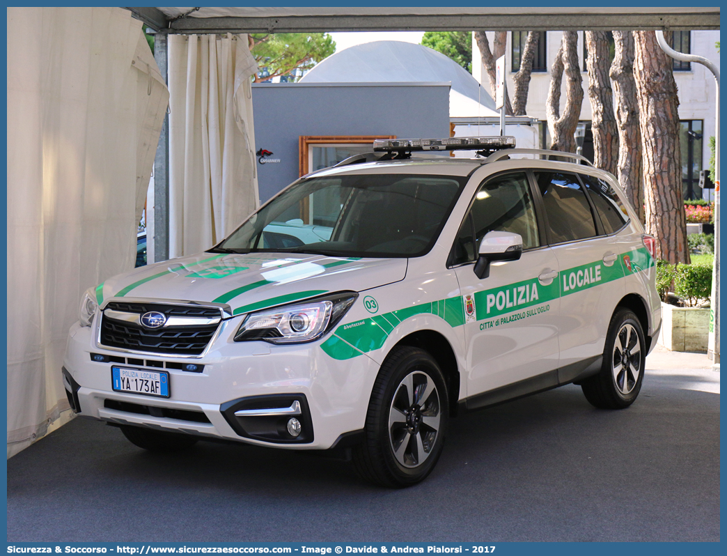 Polizia Locale YA173AF
Polizia Locale
Comune di Palazzolo sull'Oglio
Subaru Forester VI serie
Allestitore Bertazzoni S.r.l.
Parole chiave: Polizia;Locale;Municipale;Palazzolo sull&#039;Oglio;Palazzolo sull Oglio;Subaru;Forester;Bertazzoni