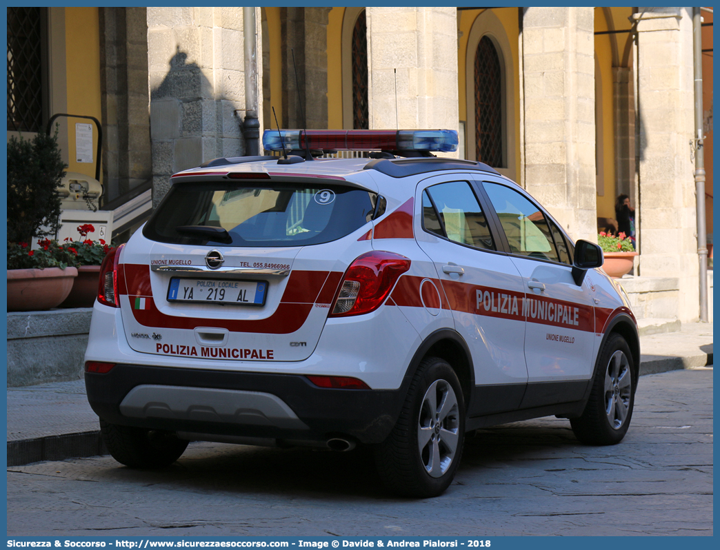 Polizia Locale YA219AL
Polizia Municipale
Unione Mugello
Opel Mokka X
Allestitore Ciabilli S.r.l.
Parole chiave: Polizia;Locale;Municipale;Unione;Mugello;Barberino di Mugello;Borgo San Lorenzo;Dicomano;Marradi;Palazzuolo sul Senio;Scarperia;San Piero;Vicchio;Opel;Mokka;X;Ciabilli