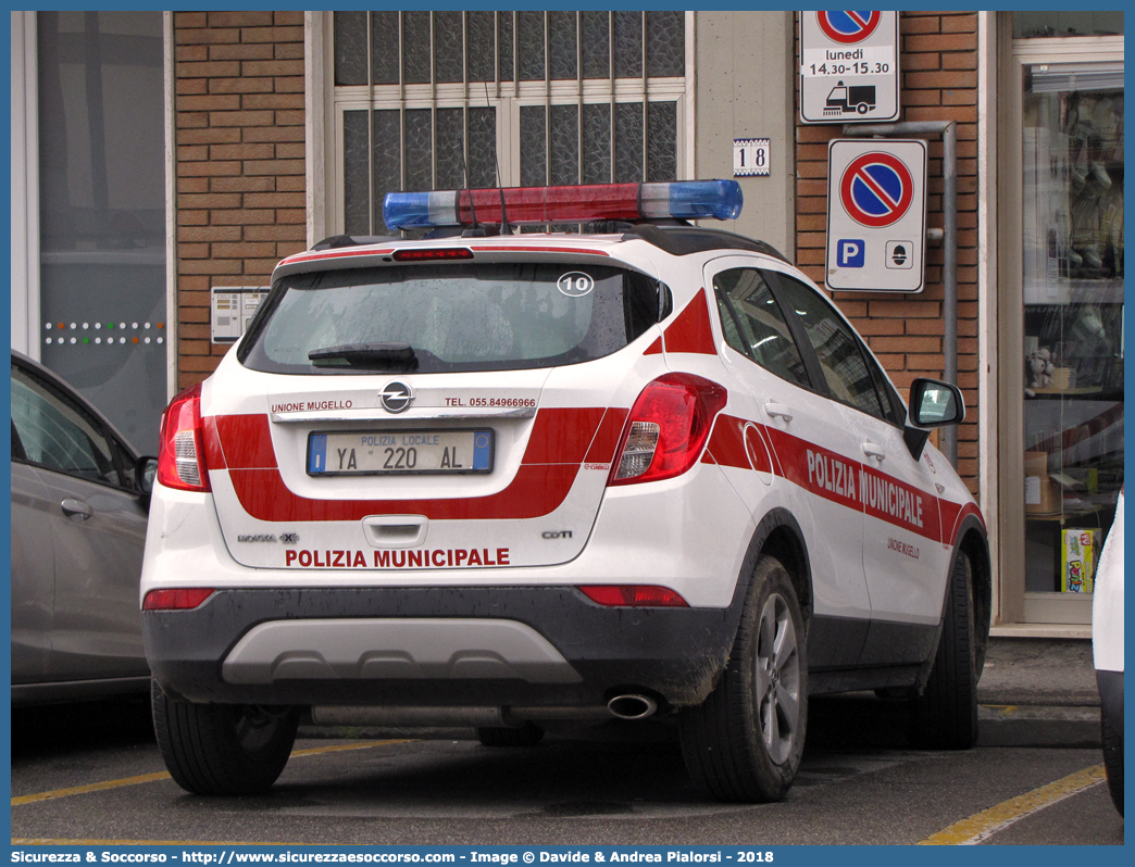 Polizia Locale YA220AL
Polizia Municipale
Unione Mugello
Opel Mokka X
Allestitore Ciabilli S.r.l.
Parole chiave: Polizia;Locale;Municipale;Unione;Mugello;Barberino di Mugello;Borgo San Lorenzo;Dicomano;Marradi;Palazzuolo sul Senio;Scarperia;San Piero;Vicchio;Opel;Mokka;X;Ciabilli