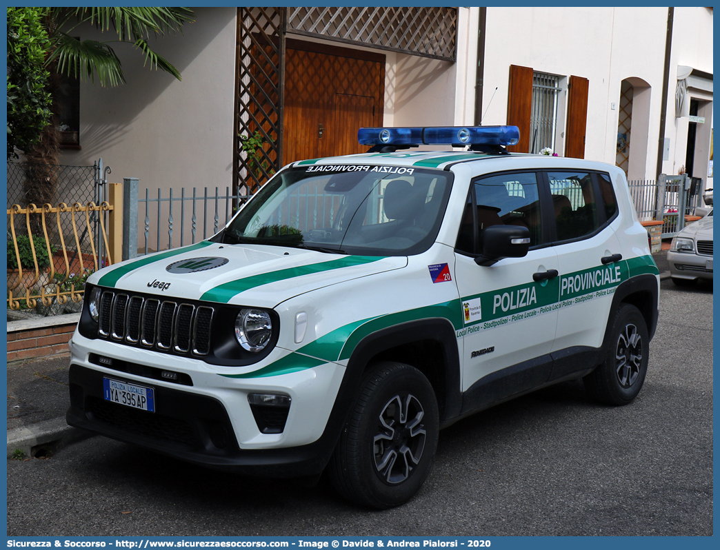 Polizia Locale YA395AP
Polizia Provinciale
Provincia di Ravenna
Jeep Renegade I serie restyling
Allestitore Focaccia Group S.r.l.
Parole chiave: Polizia;Locale;Provinciale;Ravenna;Jeep;Renegade;Focaccia;YA395AP;YA 395 AP