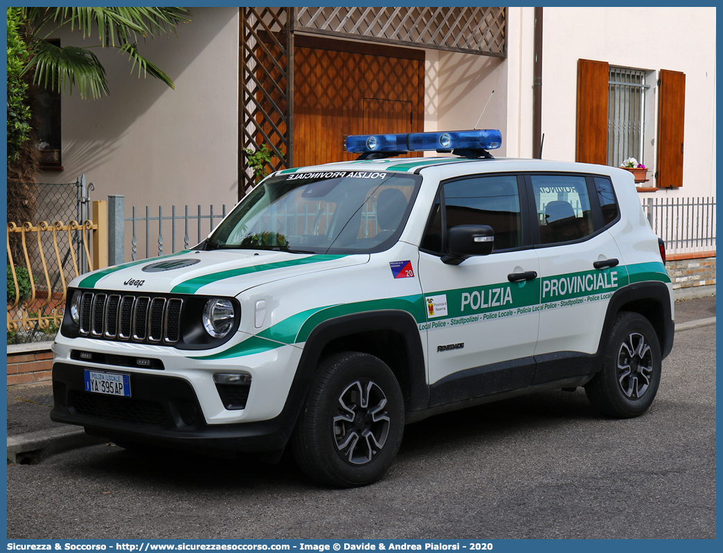 Polizia Locale YA395AP
Polizia Provinciale
Provincia di Ravenna
Jeep Renegade I serie restyling
Allestitore Focaccia Group S.r.l.
Parole chiave: Polizia;Locale;Provinciale;Ravenna;Jeep;Renegade;Focaccia;YA395AP;YA 395 AP