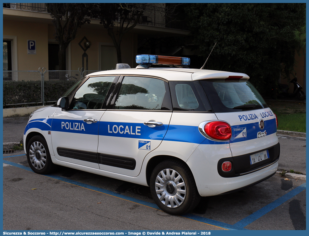 Polizia Locale YA474AN
Polizia Locale
Comune di Formello
Fiat 500L
Allestitore Elevox S.r.l.
Parole chiave: Polizia;Locale;Municipale;Formello;Fiat;500L;500;500 L;Elevox