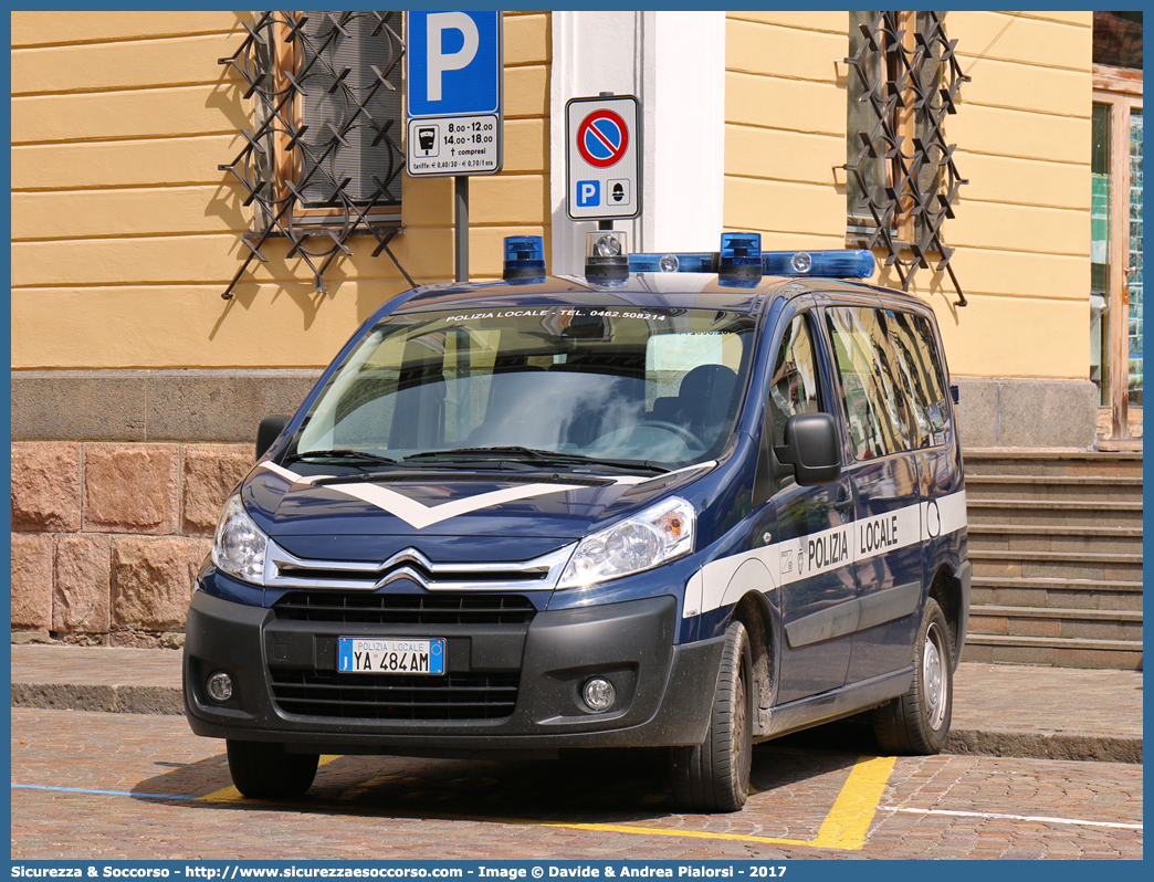 Polizia Locale YA484AM
Polizia Municipale
Comune di Predazzo
Citroen Jumpy III serie restyling 
Allestitore Ciabilli S.r.l.
Parole chiave: Polizia;Locale;Municipale;Predazzo;Citroen;Jumpy;Ciabilli