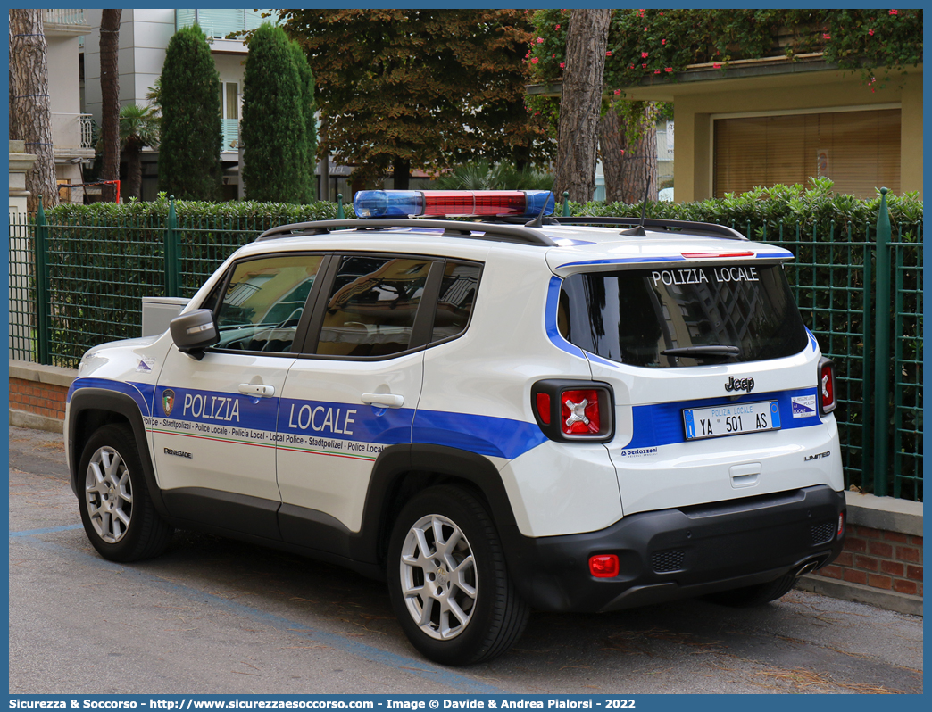 Polizia Locale YA501AS
Polizia Locale
Comune di Bergeggi
Jeep Renegade I serie restyling
Allestitore Bertazzoni S.r.l.
Parole chiave: Polizia;Locale;Municipale;BergeggiJeep;Renegade;Bertazzoni