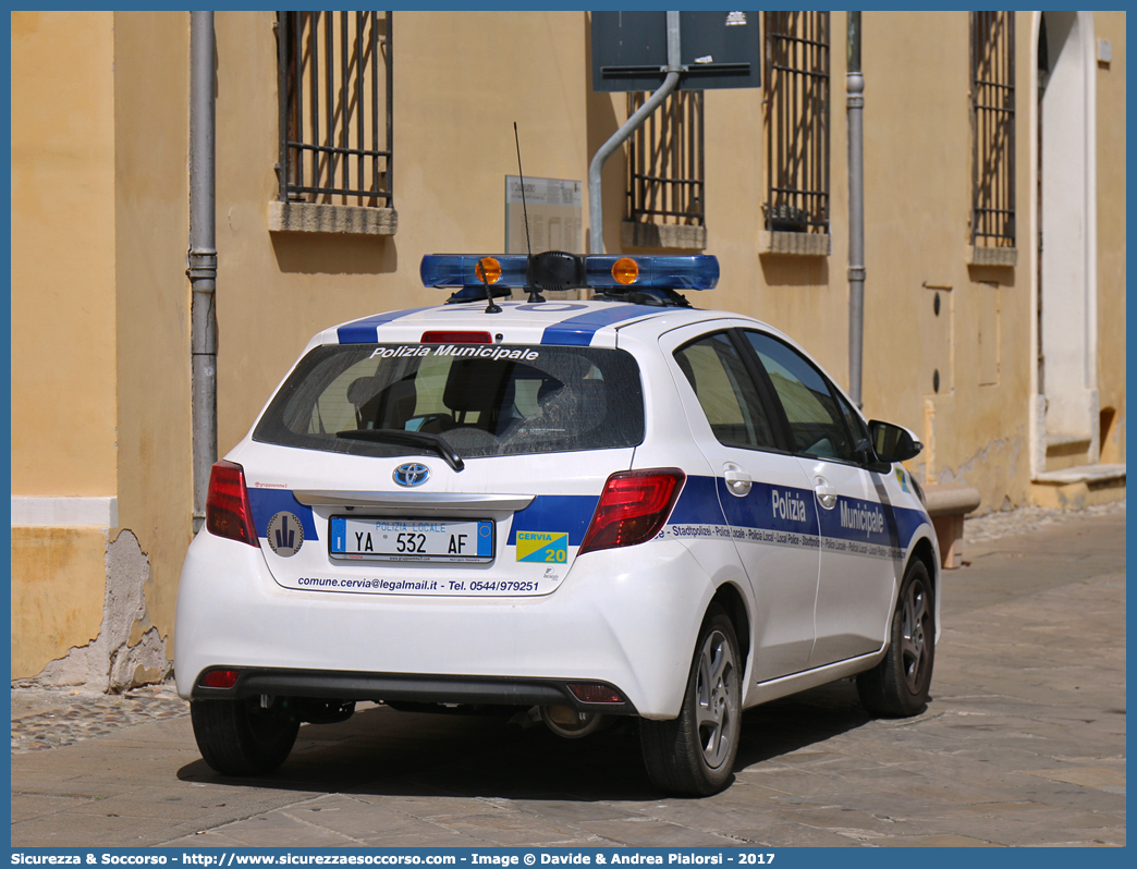 Polizia Locale YA532AF
Polizia Municipale
Comune di Cervia
Toyota Yaris Hybrid III serie restyling
Allestitore Focaccia Group S.r.l.
Parole chiave: Polizia;Locale;Municipale;Cervia;Toyota;Yaris;Hybrid;Focaccia