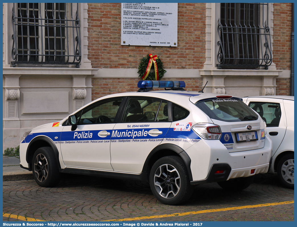 Polizia Locale YA854AM
Polizia Municipale
Comune di Ravenna
Subaru XV I serie restyling
Allestitore Bertazzoni S.r.l.
Parole chiave: Polizia;Locale;Municipale;Ravenna;Subaru;XV;Bertazzoni