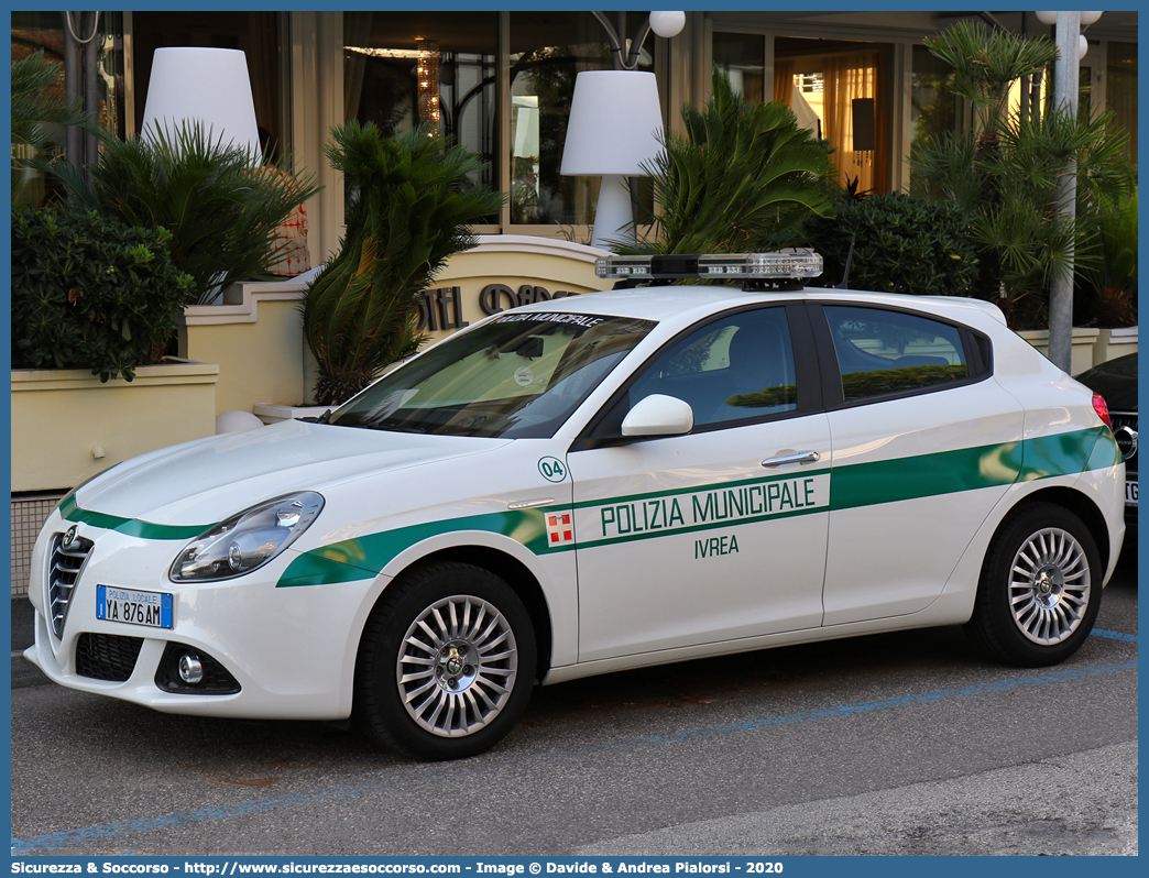 Polizia Locale YA876AM
Polizia Municipale
Comune di Ivrea
Alfa Romeo Nuova Giulietta
I serie II restyling
Parole chiave: PL;P.L.;PM;P.M.;Polizia;Locale;Municipale;Ivrea;Alfa;Romeo;Giulietta