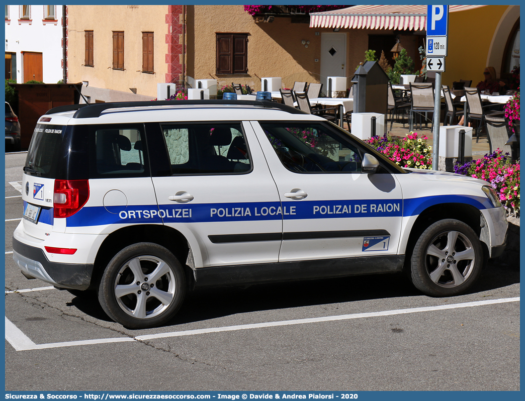 Polizia Locale YA968AC
Polizia Municipale
Comune di Santa Cristina
Skoda Yeti II serie
Parole chiave: PL;PM;P.L.;P.M.;Polizia;Locale;Municipale;Santa;Cristina;Christina;Valgardena;Skoda;Yeti