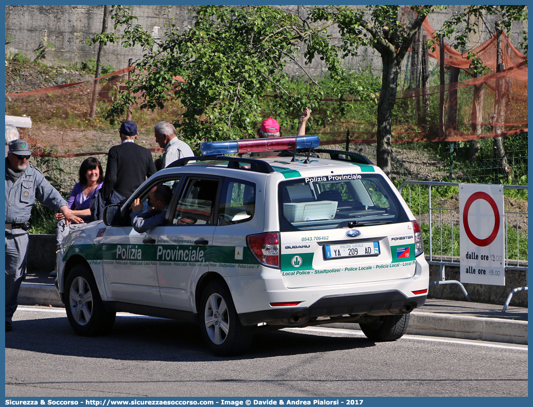 Polizia Locale YA209AD
Polizia Provinciale
Provincia di Forlì - Cesena
Subaru Forester V serie
Allestitore Focaccia Group S.r.l.
Parole chiave: Polizia;Locale;Provinciale;Forlì;Forli;Cesena;Subaru;Forester;Focaccia;YA209AD;YA 209 AD