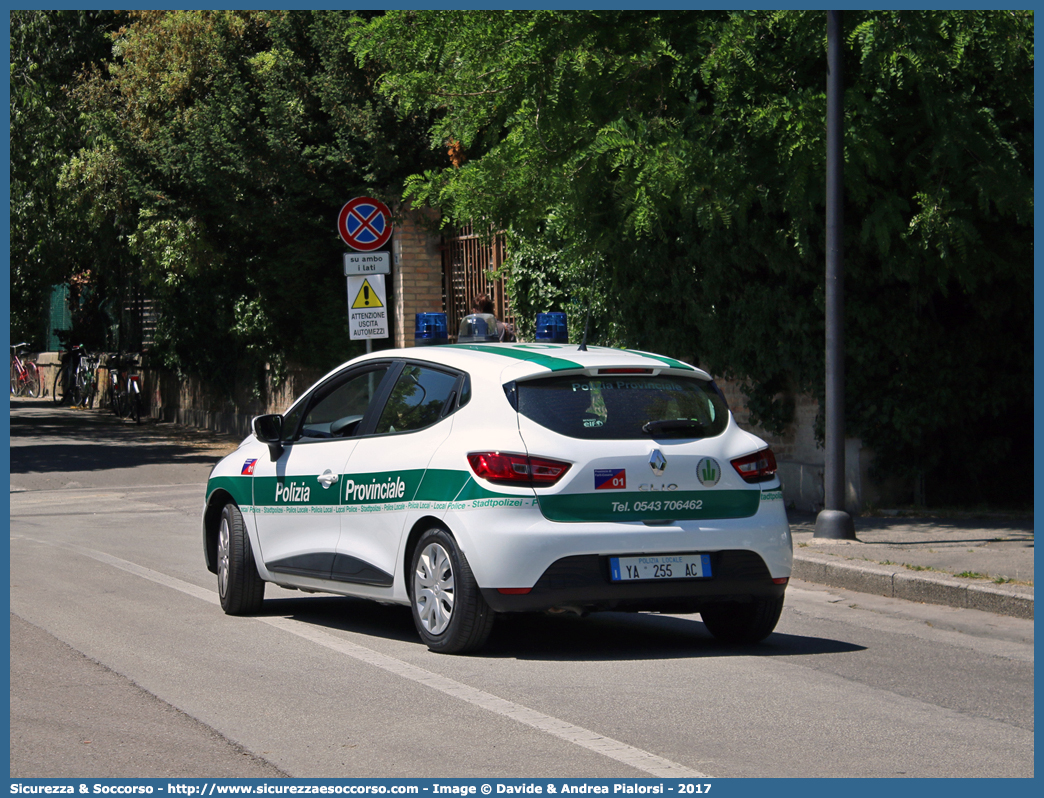 Polizia Locale YA255AC
Polizia Provinciale
Provincia di Forlì - Cesena
Renault Clio VI serie
Allestitore Focaccia Group S.r.l.
Parole chiave: Polizia;Locale;Provinciale;Forlì;Cesena;Renault;Clio;Focaccia