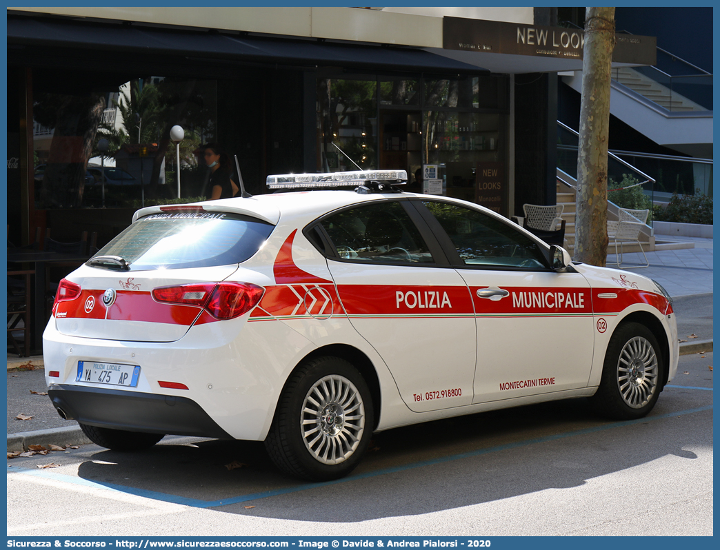 Polizia Locale YA475AP
Polizia Municipale
Comune di Montecatini Terme
Alfa Romeo Nuova Giulietta
I serie II restyling
Allestitore Bertazzoni S.r.l.
Parole chiave: PL;P.L.;PM;P.M.;Polizia;Locale;Municipale;Montecatini;Terme;Alfa;Romeo;Nuova;Giulietta;Bertazzoni