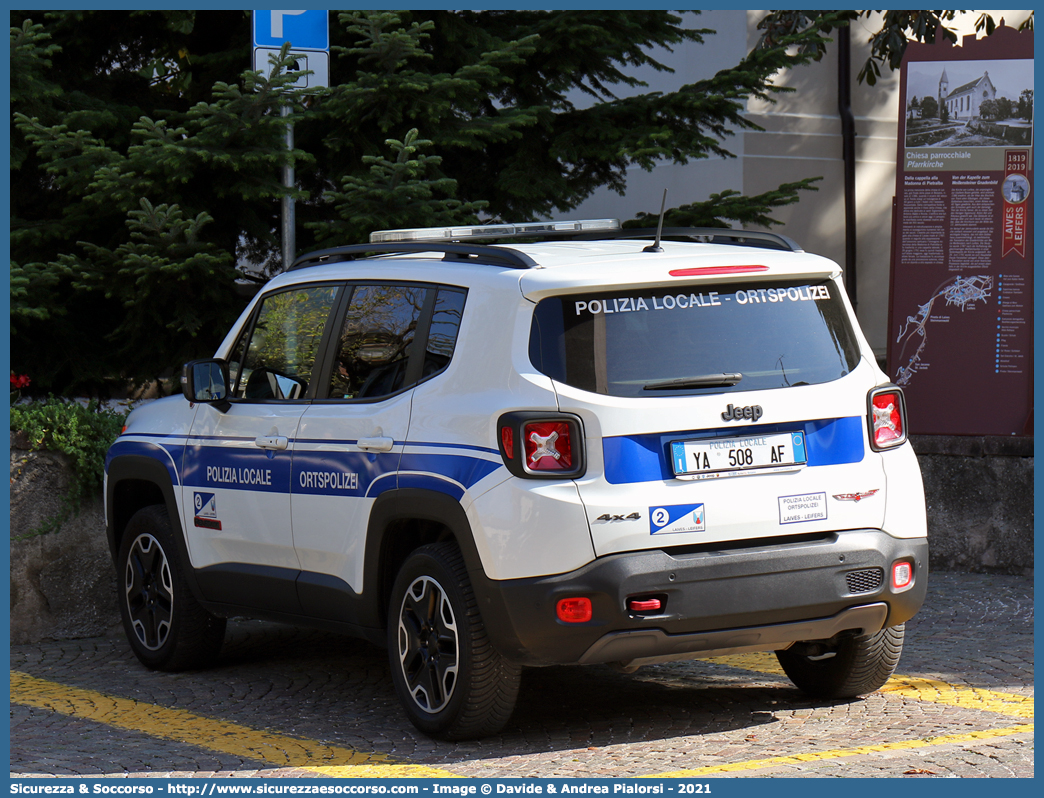 Polizia Locale YA508AF
Polizia Locale
Comune di Laives
Jeep Renegade I serie
Allestitore Ziegler Italiana S.r.l.
Parole chiave: Polizia;Locale;Municipale;Gemeindepolizei;Ortspolizei;Laives;Leifers;Jeep;Renegade;Ziegler