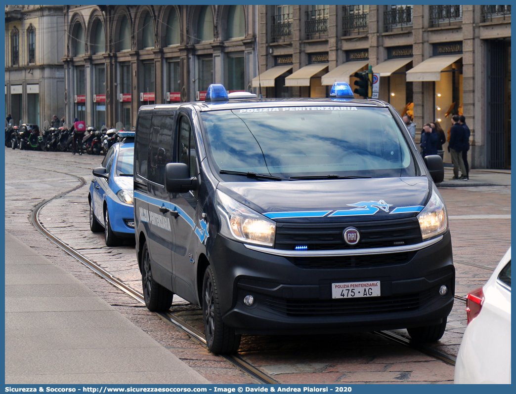 Polizia Penitenziaria 475AG
Polizia Penitenziaria
Fiat Talento II serie
Allestitore Focaccia Group S.r.l.
Parole chiave: PolPen;Pol.Pen.;AdiC;A.diC.;Agenti;di;Custodia;Polizia;Penitenziaria;Fiat;Talento