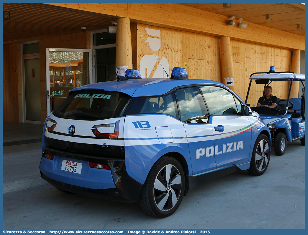 Polizia F3705
Polizia di Stato
BMW i3
Allestitore Focaccia Group S.r.l.
Parole chiave: PS;P.S.;Polizia;di;Stato;Bmw;i3;i;3;Focaccia