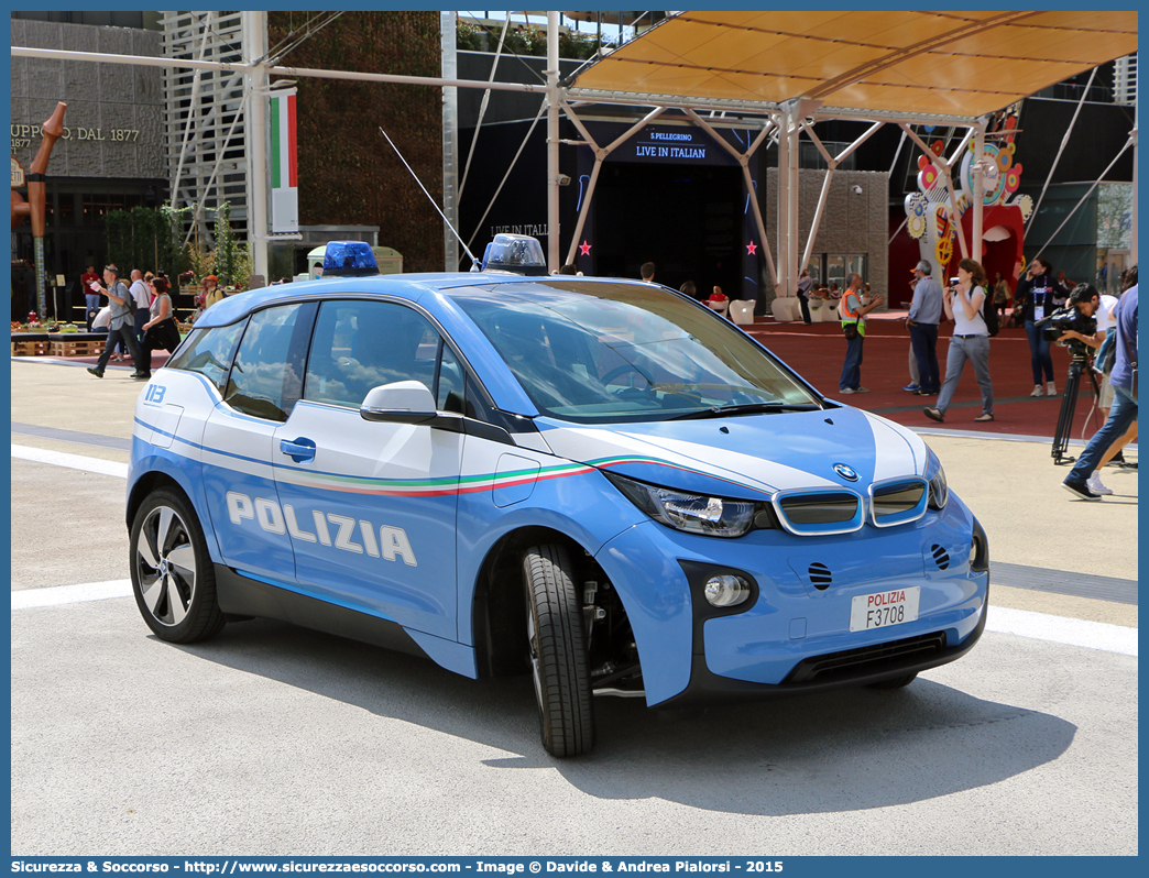 Polizia F3708
Polizia di Stato
BMW i3
Allestitore Focaccia Group S.r.l.
Parole chiave: PS;P.S.;Polizia;di;Stato;Bmw;i3;i;3;Focaccia