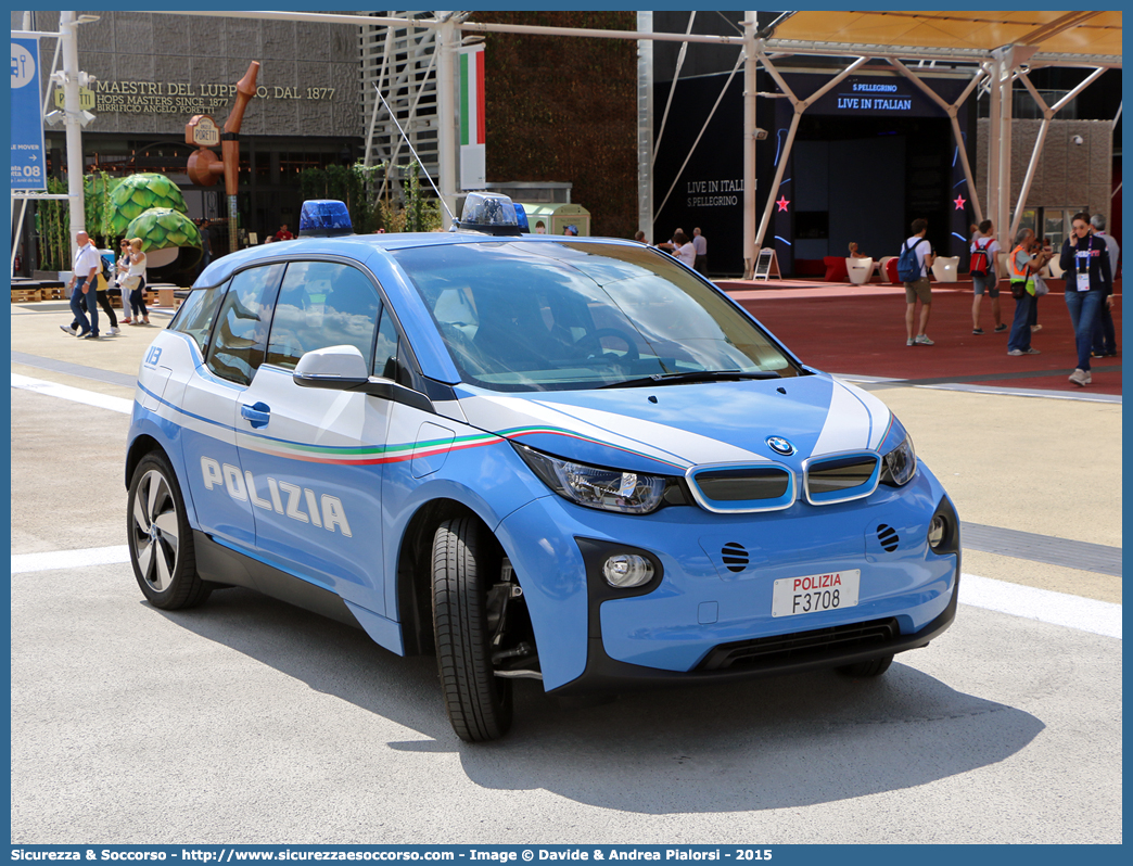 Polizia F3708
Polizia di Stato
BMW i3
Allestitore Focaccia Group S.r.l.
Parole chiave: PS;P.S.;Polizia;di;Stato;Bmw;i3;i;3;Focaccia