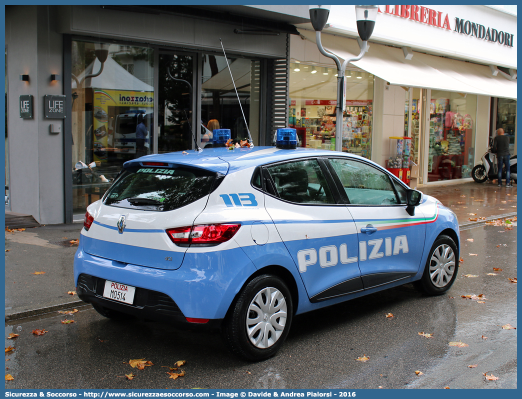 Polizia M0514
Polizia di Stato
Renault Clio VI serie
Allestitore Focaccia Group S.r.l.
Parole chiave: PS;P.S.;Polizia;di;Stato;Pubblica;Sicurezza;Renault;Clio;Focaccia