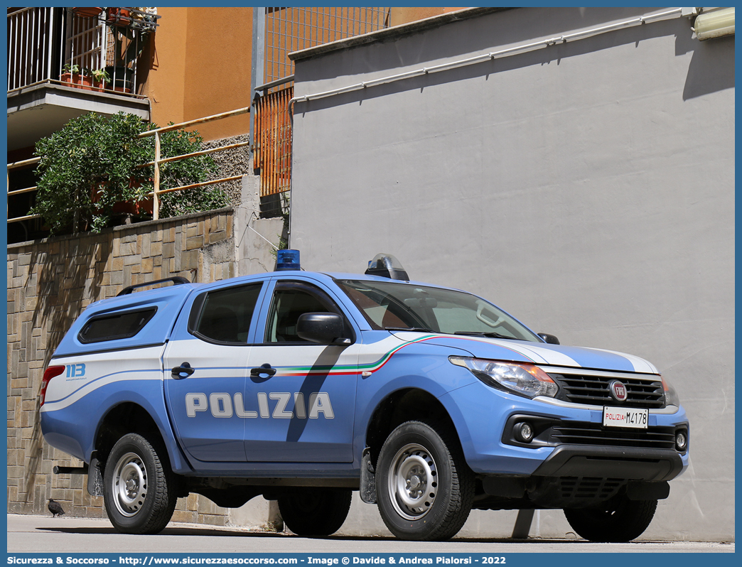 Polizia M4178
Polizia di Stato
Fiat Fullback
Allestitore Nuova Carrozzeria Torinese S.r.l.
Parole chiave: P.S.;PS;Polizia;di;Stato;Pubblica;Sicurezza;Fiat;Fullback;NCT