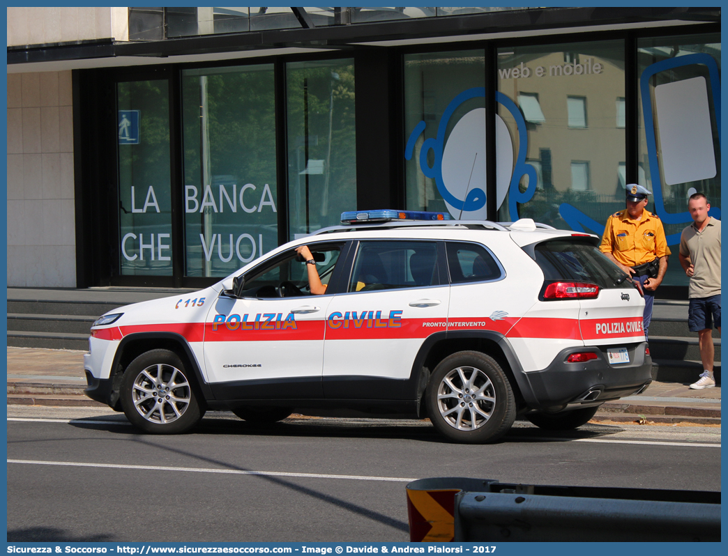 Polizia 178
Repubblica di San Marino
Polizia Civile
Jeep Cherokee V serie
Allestitore Promo.Com S.r.l.
Parole chiave: Repubblica;San Marino;RSM;R.S.M.;Polizia Civile;Jeep;Cherokee