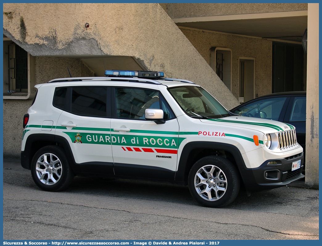 Polizia 179
Repubblica di San Marino
Guardia di Rocca
Jeep Renegade I serie
Parole chiave: Repubblica;San Marino;RSM;R.S.M.;Guardia di Rocca;Guardia;Rocca;Jeep;Renegade