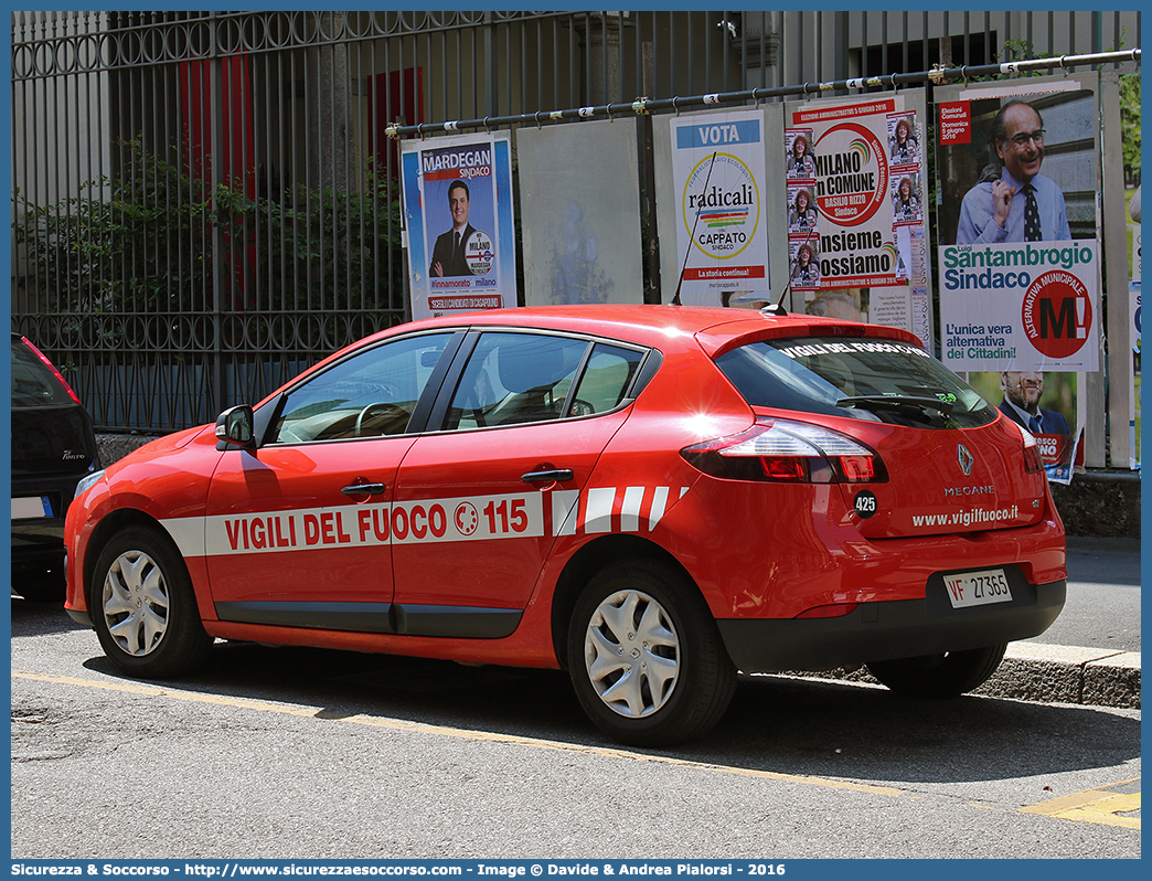 VF 27365
Corpo Nazionale Vigili del Fuoco
Renault Megane V serie
Allestitore Focaccia Group S.r.l.
Parole chiave: VVF;V.V.F.;Corpo;Nazionale;Vigili;del;Fuoco;Renault;Megane;Focaccia