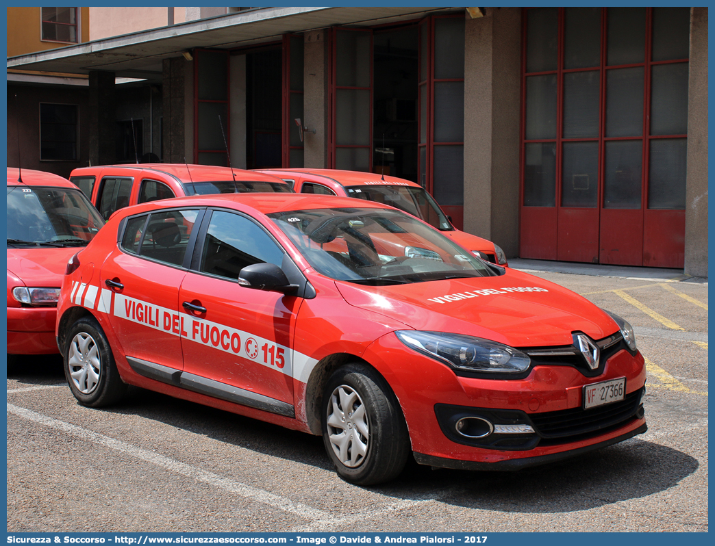 VF 27366
Corpo Nazionale Vigili del Fuoco
Renault Megane V serie
Allestitore Focaccia Group S.r.l.
Parole chiave: VVF;V.V.F.;Corpo;Nazionale;Vigili;del;Fuoco;Renault;Megane;Focaccia