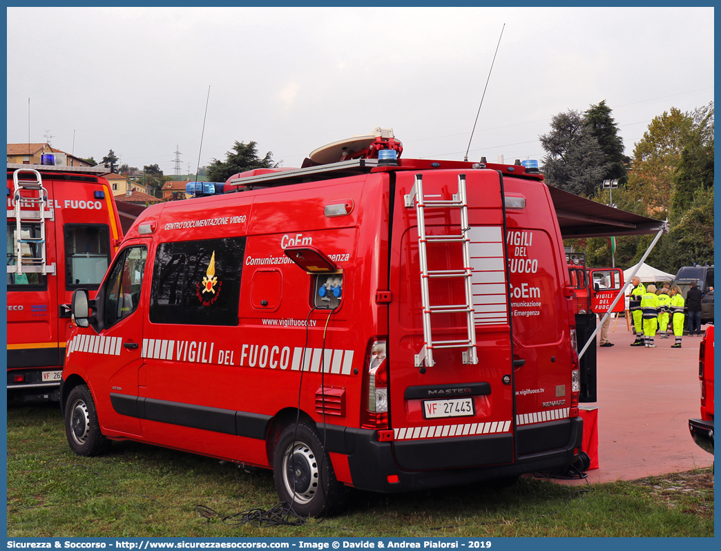 VF 27443
Corpo Nazionale Vigili del Fuoco
Nucleo Videodocumentazione
Renault Master IV serie
Allestitore Autocarrozzeria Roma
Parole chiave: Corpo;Nazionale;Vigili del Fuoco;Vigili;Fuoco;Volkswagen;Renault;Master;Videodocumentazione;Video;Documentazione;Comunicazione