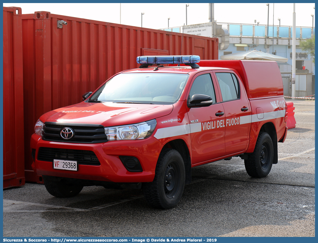 VF 29368
Corpo Nazionale Vigili del Fuoco
Toyota Hilux VIII serie
Allestitore 1Stop S.r.l.
Parole chiave: Corpo;Nazionale;Vigili del Fuoco;Vigili;Fuoco;Toyota;Hilux;1Stop