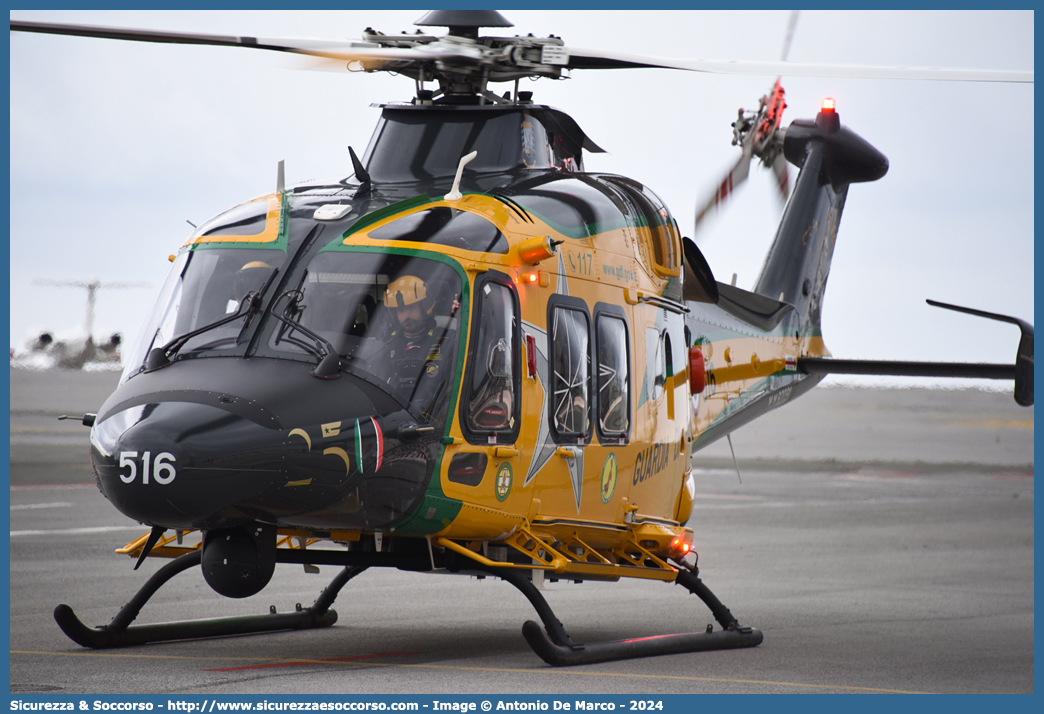 MM82091/ GF 516
Guardia di Finanza
R.O.A.N. Componente Aerea
Leonardo Helicopters MH169A LUH
Parole chiave: GdiF;G.D.F.;GDF;Guardia di Finanza;R.O.A.N.;ROAN;Componente Aerea;Leonardo;Helicopters;Agusta;Westland;AW169;MH169A