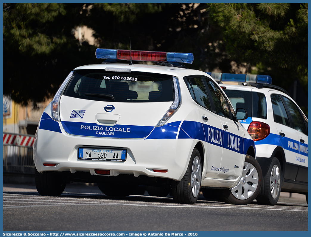 Polizia Locale YA520AA
Polizia Locale
Comune di Cagliari
Nissan Leaf
Parole chiave: PL;PM;P.L.;P.M.;Polizia;Locale;Municipale;Cagliari;Nissan;Leaf