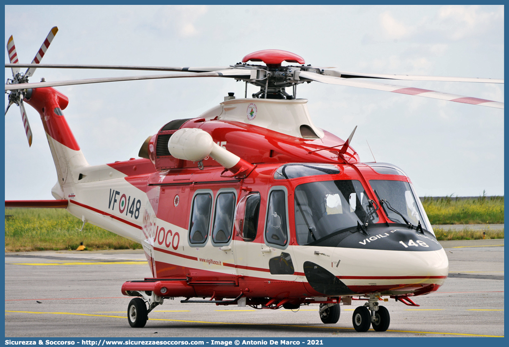 VF 148
Corpo Nazionale Vigili del Fuoco
Nucleo Elicotteri
Agusta Westland AW 139
Parole chiave: VVF;V.V.F.;Corpo;Nazionale;Vigili;del;Fuoco;AgustaWestland;Agusta;Westland;AW139;Elicottero;Elicotteri