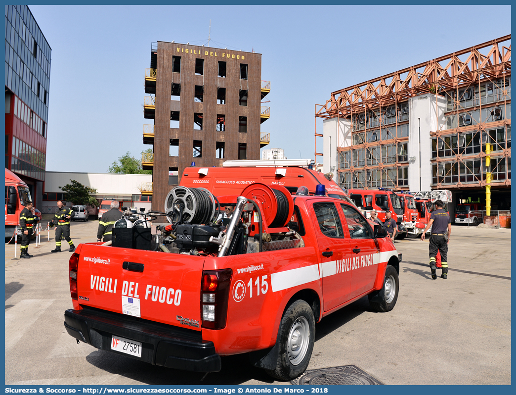 VF 27581
Corpo Nazionale Vigili del Fuoco
Isuzu D-Max II serie
Parole chiave: VVF;V.V.F.;Corpo;Nazionale;Vigili;del;Fuoco;Isuzu;Dmax;D-Max;D Max