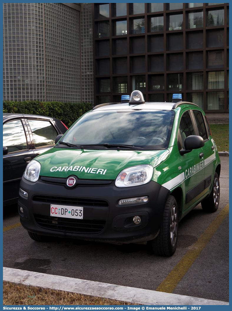 CC DP053
Arma dei Carabinieri
Comando Unità per la Tutela Forestale, 
Ambientale e Agroalimentare
Fiat Nuova Panda 4x4 II serie
Parole chiave: CC;C.C.;Arma;dei;Carabinieri;Comando;Unità;per;la;Tutela;Forestale;Ambientale;Agroalimentare;Fiat;Nuova;Panda;4x4