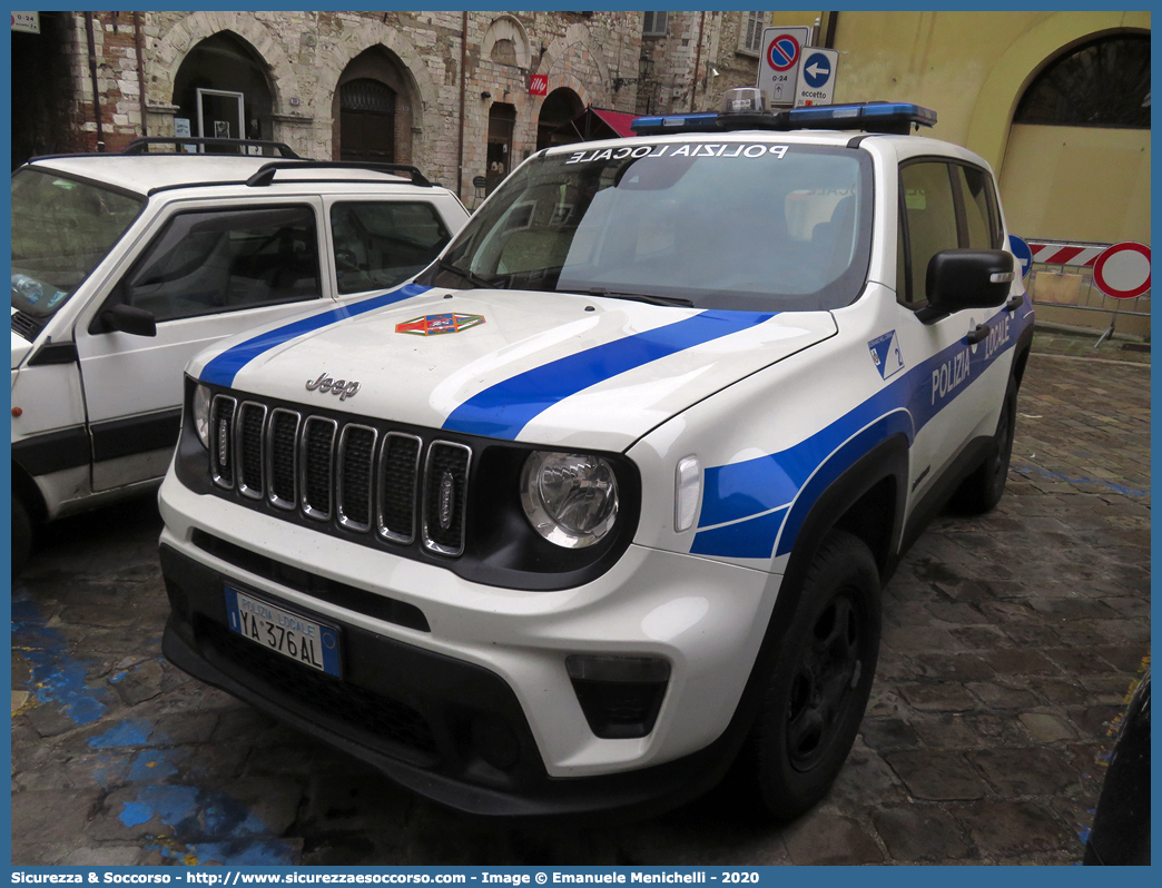 Polizia Locale YA376AL
Polizia Locale
Comune di Soriano nel Cimino
Jeep Renegade I serie restyling
Parole chiave: Polizia;Locale;Municipale;Soriano nel Cimino;Jeep;Renegade