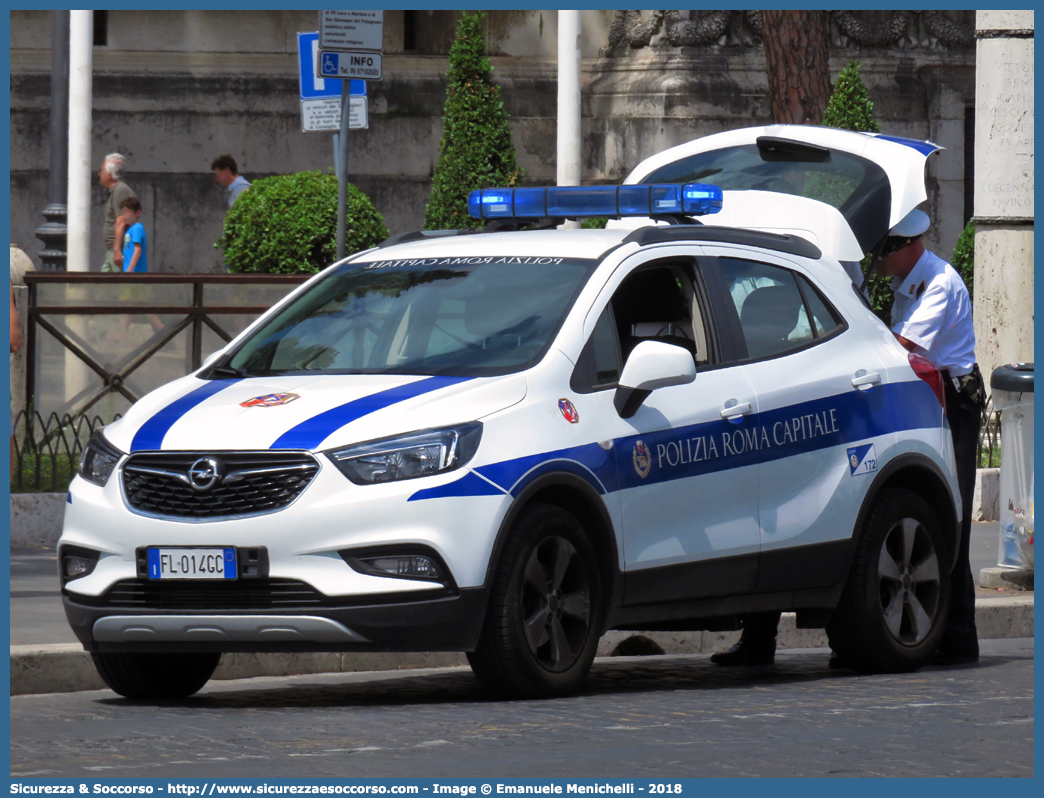 -
Polizia di Roma Capitale
Opel Mokka X
Parole chiave: PL;P.L.;PM;P.M.;Polizia;Locale;Municipale;Roma;Capitale;Opel;Mokka;X