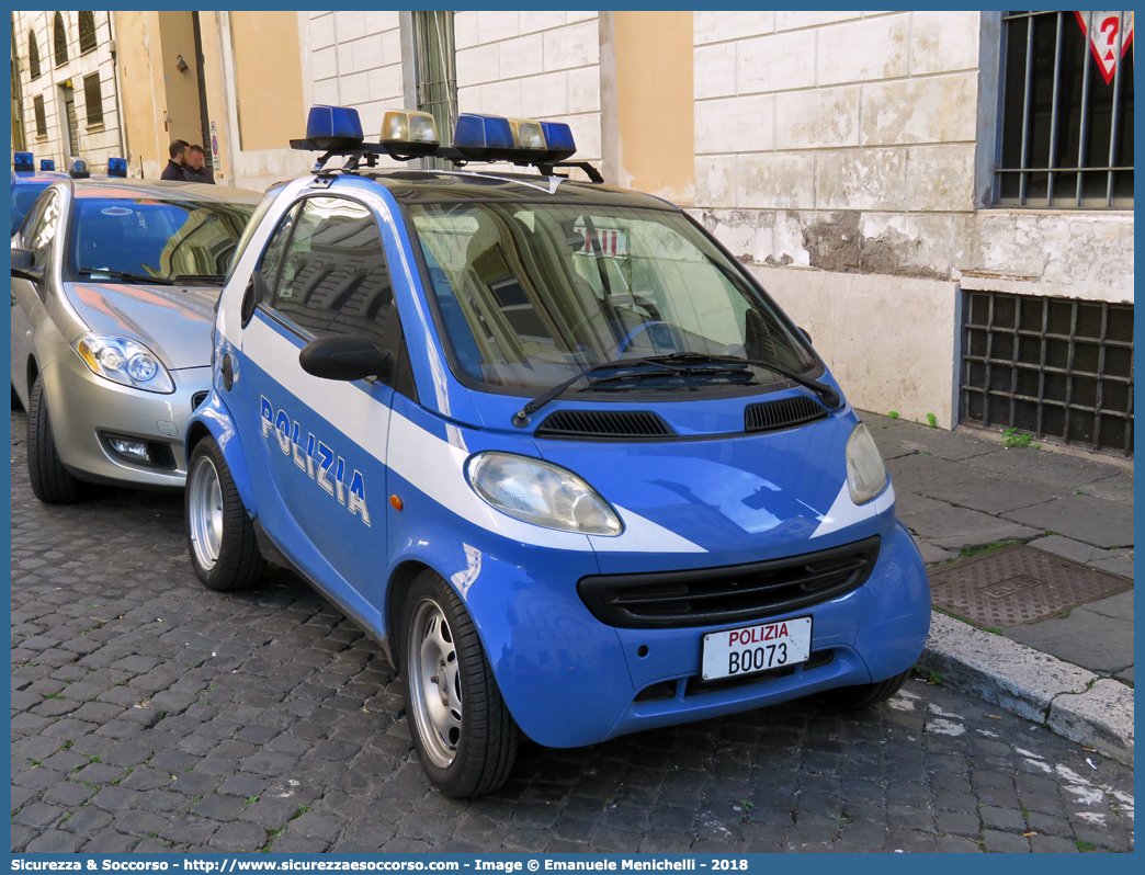 Polizia B0073
Polizia di Stato
Smart ForTwo I serie
(variante)
Parole chiave: P.S.;PS;Polizia;di;Stato;Pubblica;Sicurezza;Smart;ForTwo