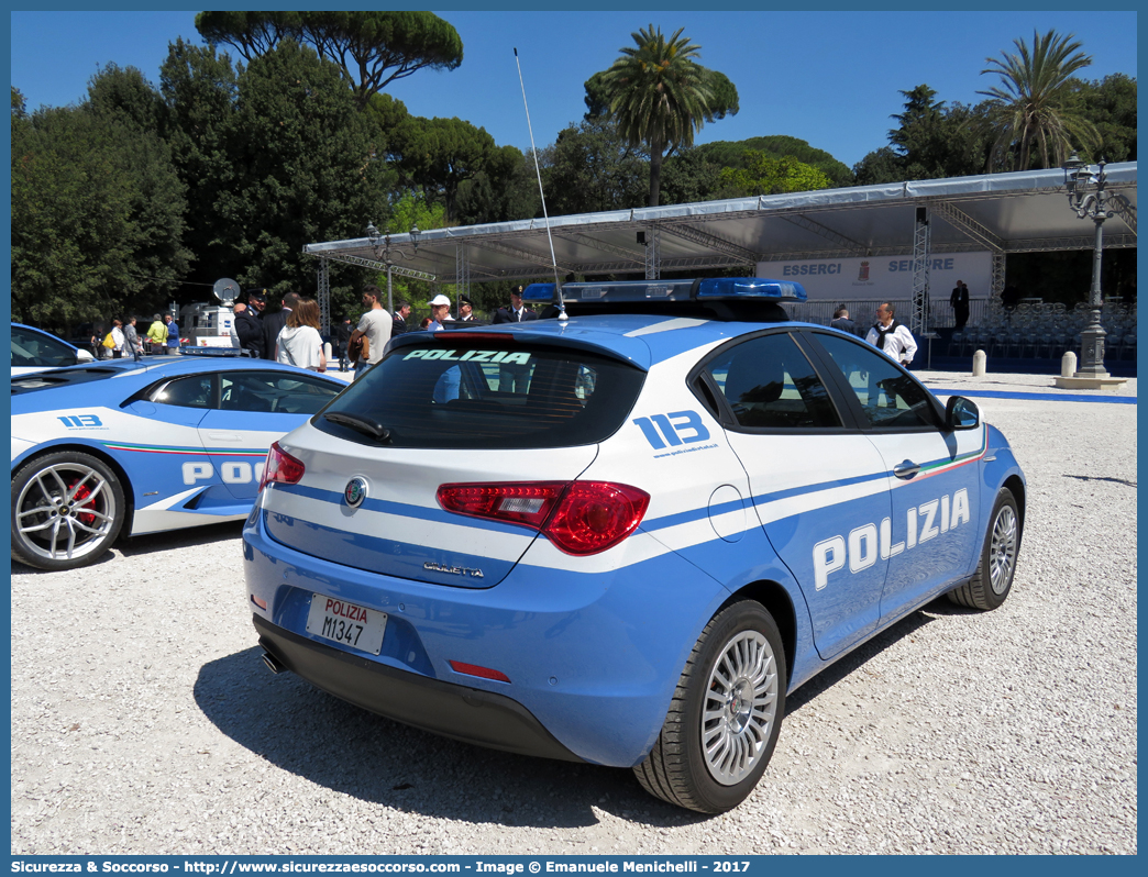 Polizia M1347
Polizia di Stato
Alfa Romeo Nuova Giulietta
I serie II restyling
Allestitore Nuova Carrozzeria Torinese S.r.l.
Parole chiave: PS;P.S.;Polizia;di;Stato;Alfa;Romeo;Giulietta;Nct;Nuova;Carrozzeria;Torinese