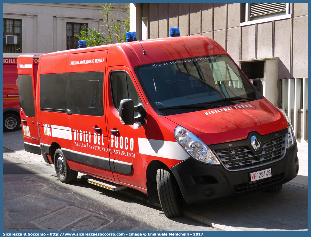 VF 28146
Corpo Nazionale Vigili del Fuoco
Nucleo Investigativo Antincendio 
Renault Master IV serie
Allestitore Ciabilli S.r.l.
Parole chiave: VF;V.F.;VVF;V.V.F.;Corpo;Nazionale;Vigili del Fuoco;Vigili;Fuoco;NIA;N.I.A.;Nucleo;Investigativo;Anticendio;Polizia;Giudiziaria;Renault;Master;Ciabilli