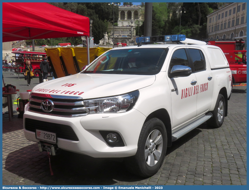 VF 29872
Corpo Nazionale Vigili del Fuoco
Toyota Hilux VIII serie
Parole chiave: Corpo;Nazionale;Vigili del Fuoco;Vigili;Fuoco;Toyota;Hilux