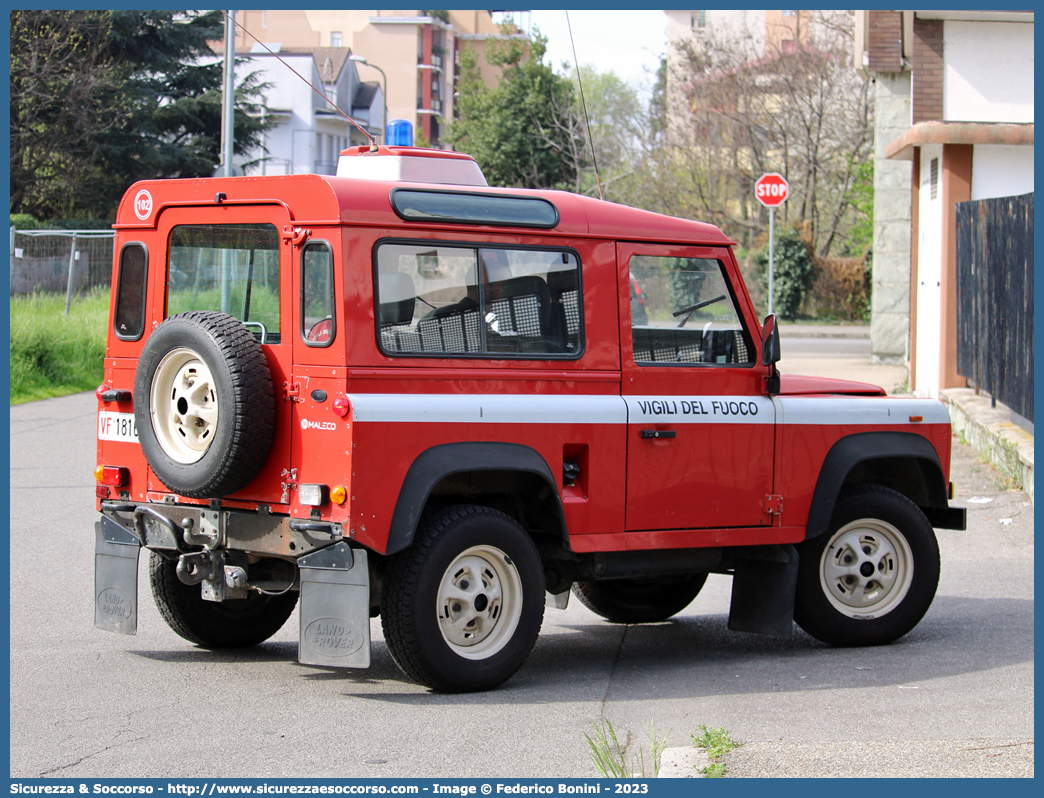 VF 18165
Corpo Nazionale Vigili del Fuoco
Land Rover Defender 90
(variante)
Parole chiave: VVF;V.V.F.;Corpo;Nazionale;Vigili;del;Fuoco;Land Rover;Defender;90