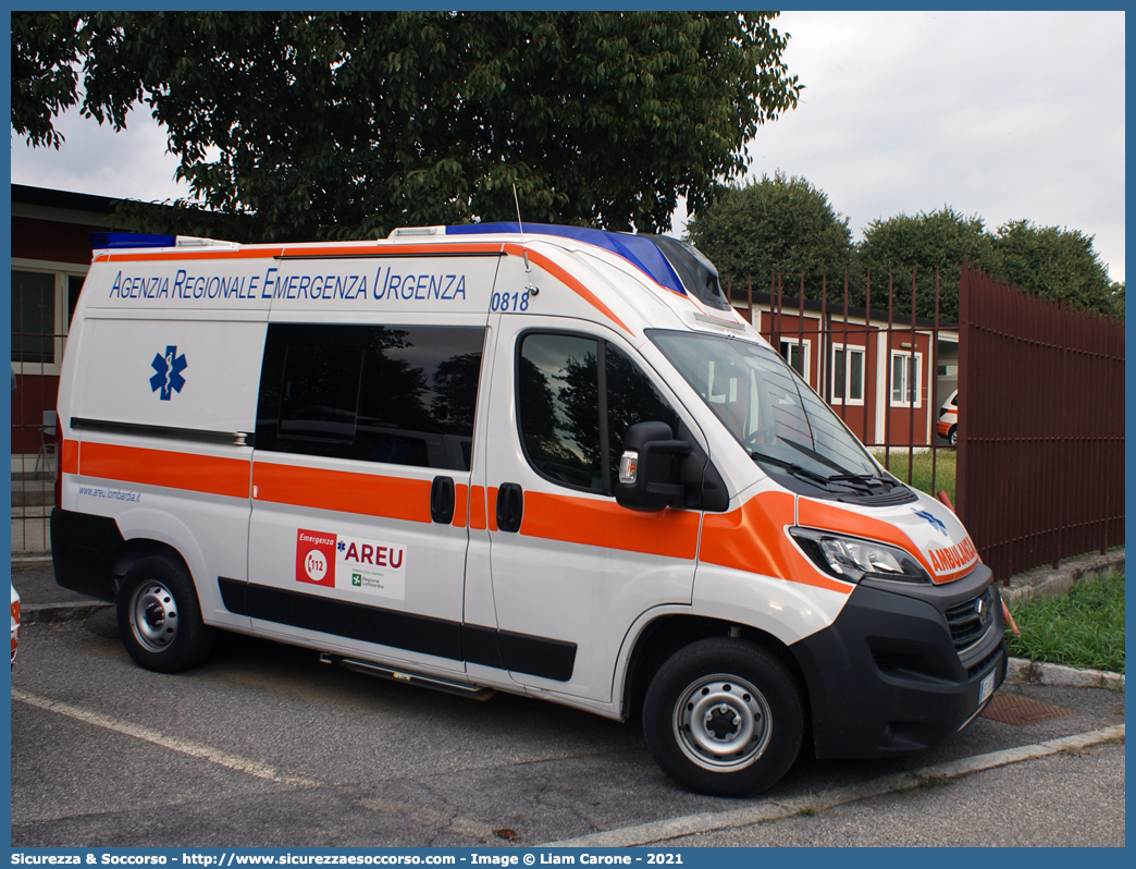 0818
118 Agenzia Regionale Emergenza Urgenza
Regione Lombardia
Fiat Ducato III serie II restyling
Allestitore Orion S.r.l.
Parole chiave: 118;AREU;A.R.E.U.;S.S.U.Em.;SSUEm;Lombardia;Ambulanza;Fiat;Ducato;ORION