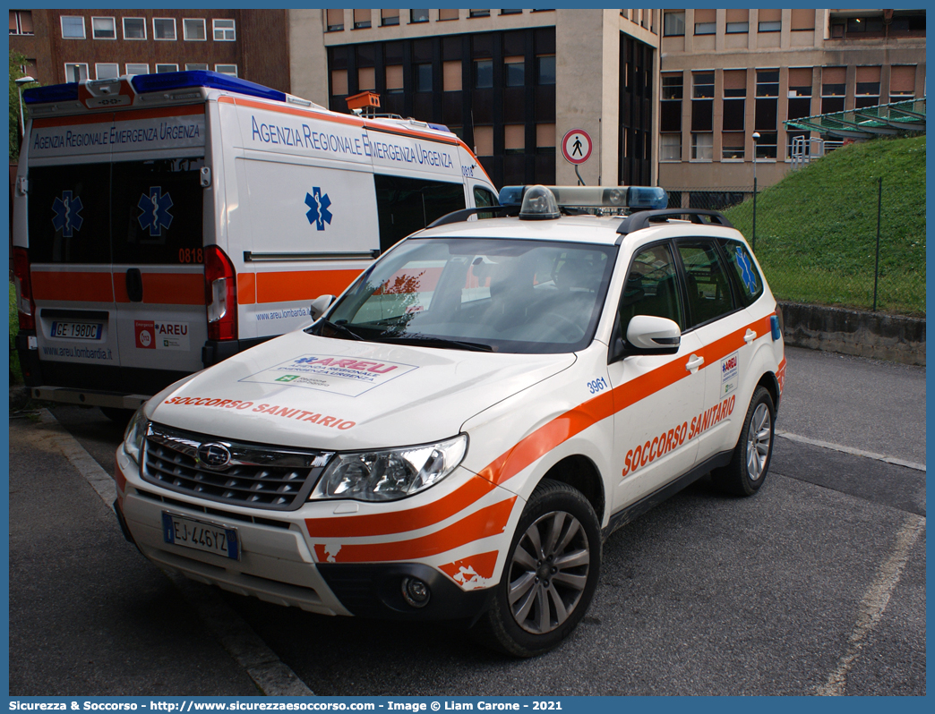 3961
118 Agenzia Regionale Emergenza Urgenza
Regione Lombardia
Subaru Forester V serie
Allestitore Bertazzoni S.r.l.
Parole chiave: 118;AREU;A.R.E.U.;S.S.U.Em.;SSUEm;Lombardia;Automedica;Subaru;Forester;Bertazzoni