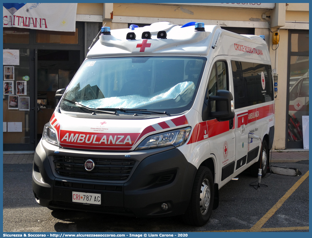 CRI 787AG
Croce Rossa Italiana
Loano (SV)
Fiat Ducato III serie II restyling
Allestitore Ambitalia S.p.A.
Parole chiave: CRI;C.R.I.;Croce;Rossa;Italiana;Fiat;Ducato;X290;Loano;Ambitalia