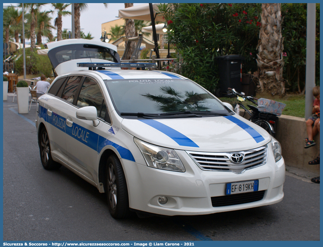 -
Polizia Locale
Comune di Loano
Nucleo Cinofili
Toyota Avensis Station Wagon III serie
Allestitore Ciabilli S.r.l.
Parole chiave: Polizia;Locale;Municipale;Loano;Nucleo;Cinofili;Toyota;Avensis;Ciabilli