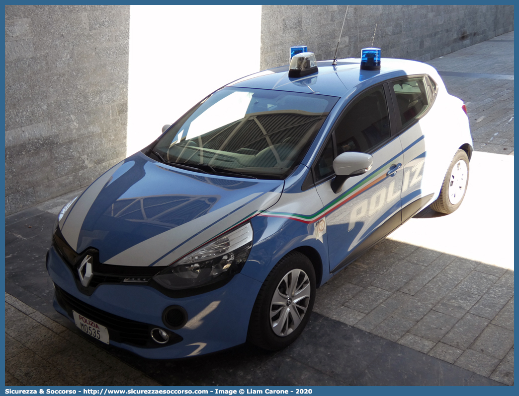 Polizia M0535
Polizia di Stato
Polizia Ferroviaria
Renault Clio VI serie
Allestitore Focaccia Group S.r.l.
Parole chiave: Polizia;di;Stato;PS;P.S.;Ferroviaria;Polfer;Renault;Clio;Focaccia