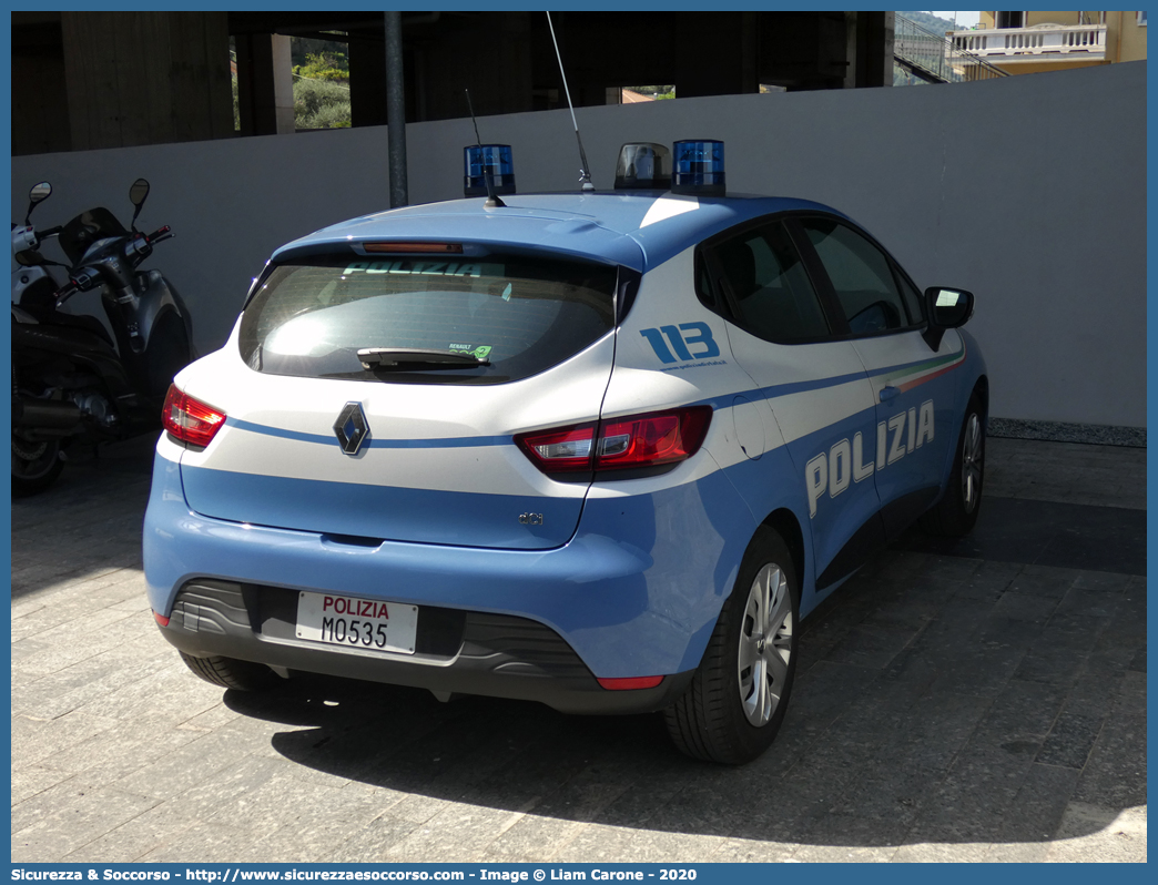 Polizia M0535
Polizia di Stato
Polizia Ferroviaria
Renault Clio VI serie
Allestitore Focaccia Group S.r.l.
Parole chiave: Polizia;di;Stato;PS;P.S.;Ferroviaria;Polfer;Renault;Clio;Focaccia