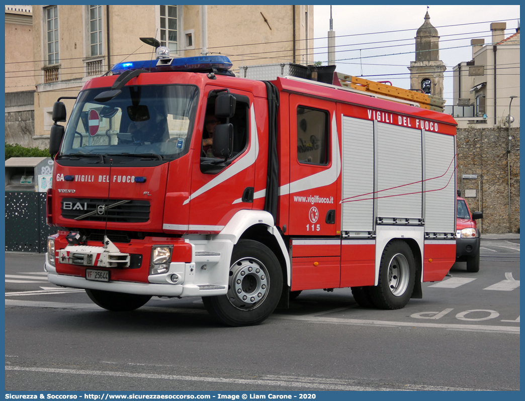 VF 25644
Corpo Nazionale Vigili del Fuoco
Volvo FL280/FL290 III serie
Allestitore BAI S.r.l.
Parole chiave: VVF;V.V.F.;Corpo;Nazionale;Vigili;del;Fuoco;APS;A.P.S.;AutoPompaSerbatoio;AutoPompa;Volvo;FL;280;290;FL280;FL290;BAI